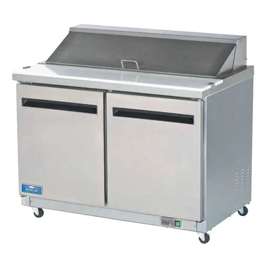 Arctic Air AMT48R TWO DOOR MEGA-TOP SANDWICH/SALAD PREP TABLE – 48″