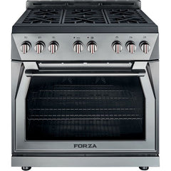 Forza FR366GN 36 Inch Pro-Style Freestanding Gas Range Big Box Avenue