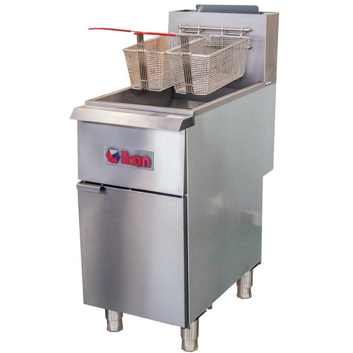 IKON IGF-35/40 Gas Fryer - (1) 40 lb Vat, Floor Model, Natural Gas/Liquid Propane