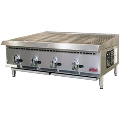 IKON IRB-48 48" Countertop Gas Charbroiler w/ Cast Iron Grates, Natural Gas/Liquid Propane