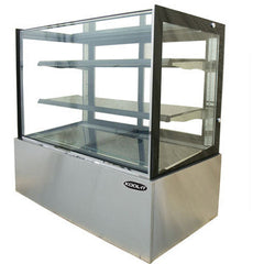 Kool-It KBF-48D 47" Full Service Dry Bakery Display Case w/ Straight Glass - (3) Levels, 110v