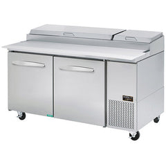 Kool-It KPT-67-2 67" Pizza Prep Table w/ Refrigerated Base