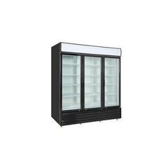 Kool-It KGM-75 78 1/5" Three Section Glass Door Merchandiser - (3) Left/Right Hinge Doors, 115v