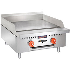 Sierra Range SRMG-24 24" Gas Griddle w/ Manual Controls - 3/4" Steel Plate, Convertible